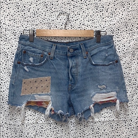 Levi's Pants - Mid  Patchwork Levi’s Shorts